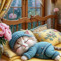 Пазл: Котик спит