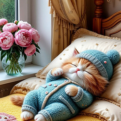 Пазл: Котик спит