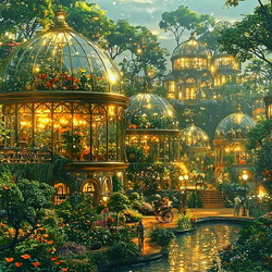 Пазл: Стеклянный город