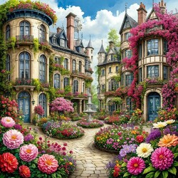 Пазл: Сказочные домики