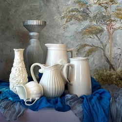 Пазл: Синее и белое 