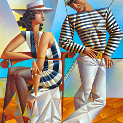 Пазл: Девушка и моряк