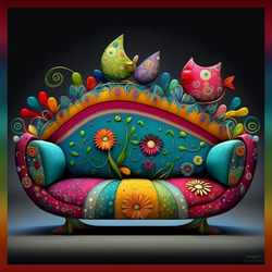 Пазл: Кресло-диван