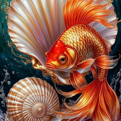 Пазл: Золотая рыбка