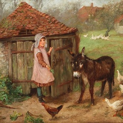 Пазл: Маленький ослик 