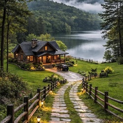 Пазл: Дом у воды