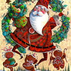 Пазл: Веселый Санта 