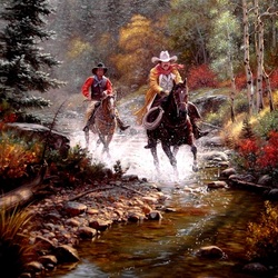 Пазл: По реке