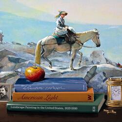 Пазл: Картины в картинах / Тропа Уздечка , Белые горы