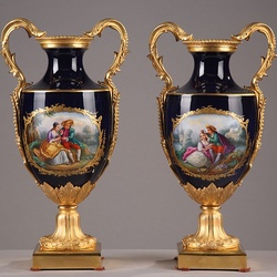 Пазл: Антикварные вазы