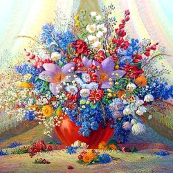 Пазл: Ажурный букет