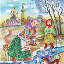 Пазл: Чей кораблик быстрее?