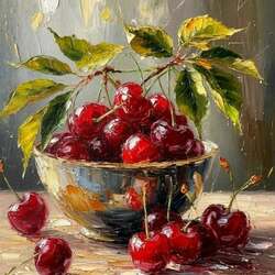 Пазл: Спелая вишня 