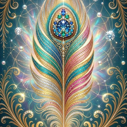 Пазл: Сказочное перо