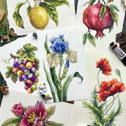 Пазл: Акварели