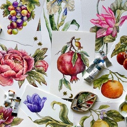 Пазл: Акварели