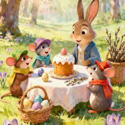 Пазл: Пасхальное угощение 