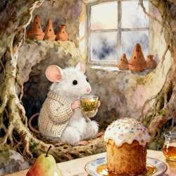 Пазл: Пасхальное угощение 