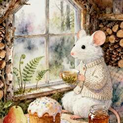 Пазл: Пасхальное чаепитие 