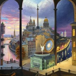 Пазл: Петербургская фантазия. Утро,день и ночь