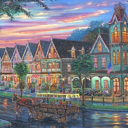 Пазл: Котеджи на Стоктон-Роу