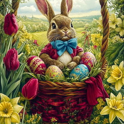Пазл: Пасхальный кролик  