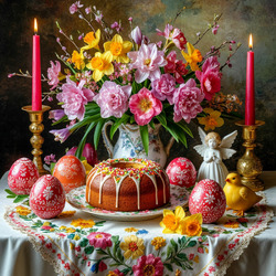 Пазл: Пасхальный натюрморт