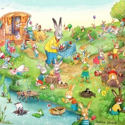 Пазл: Пасхальные хлопоты