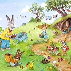 Пазл: Пасхальные хлопоты