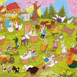 Пазл: Пасхальные хлопоты