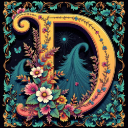 Пазл: Буква и листики