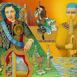 Пазл: Петр I и Тутанхамон