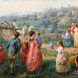 Пазл: Триумфальное шествие генерала Вашингтона в Нью-Йорк