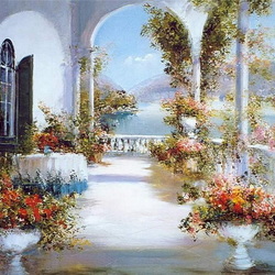 Пазл: На террасе