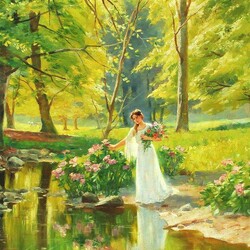 Пазл: У ручья