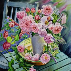 Пазл: Букет роз