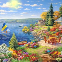 Пазл: У озера