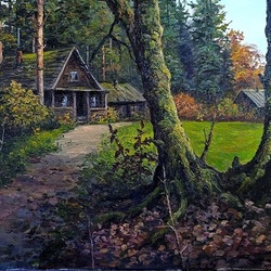 Пазл: Осенний день в лесу