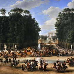 Пазл: Вьезд Наполеона и Марии-Луизы в сад Тюильри в 1810 году