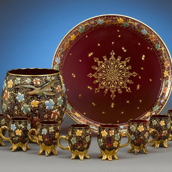 Пазл: Cтекло с росписью