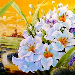 Пазл: Цветочное изобилие