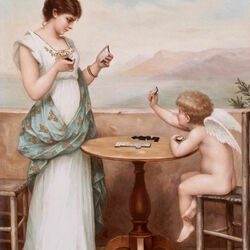 Пазл: Игра в домино