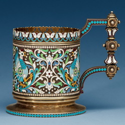 Пазл: Серебро с эмалью