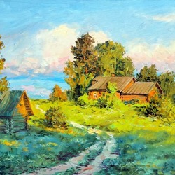 Пазл: Дорога в полях