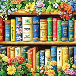 Пазл: Книжная полка