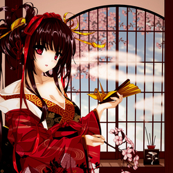 Пазл: Бумажный журавлик