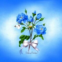 Пазл: Голубые розы