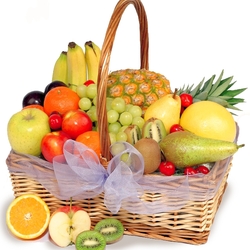 Пазл: Корзинка фруктов 