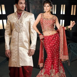 Пазл: Индийский свадебный костюм