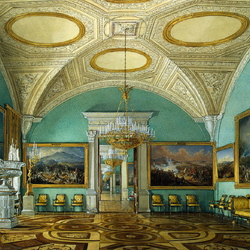Пазл: Виды залов Зимнего Дворца
